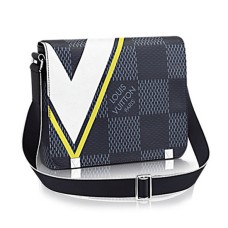 L Vuitton N44002 District PM Messenger Bag Damier Cobalt Canvas