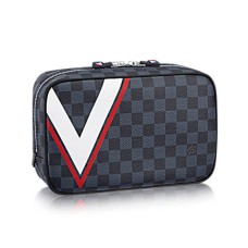 L Vuitton N44031 Toiletry Bag Damier Cobalt Canvas