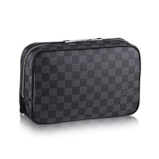 L Vuitton N47521 Toilet Pouch GM Damier Graphite Canvas