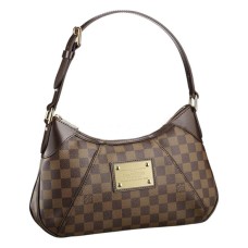 L Vuitton N48180 Thames PM Hobo Bag Damier Ebene Canvas