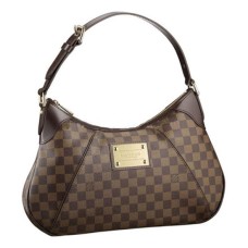 L Vuitton N48181 Thames GM Hobo Bag Damier Ebene Canvas