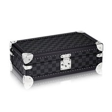 L Vuitton N48194 8 Watch Case Hardsided Luggage Damier Graphite Canvas