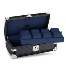 L Vuitton N48226 8 Watch Case Hardsided Luggage Damier Graphite Canvas