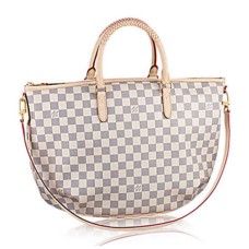 L Vuitton N48252 Riviera MM Tote Bag Damier Azur Canvas