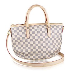L Vuitton N48250 Riviera PM Tote Bag Damier Azur Canvas