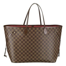 L Vuitton N51106 Neverfull GM Shoulder Bag Damier Ebene Canvas