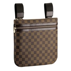 L Vuitton N51111 Pochette Bosphore Crossbody Bag Damier Ebene Canvas