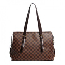L Vuitton N51119 Chelsea Shoulder Bag Damier Ebene Canvas