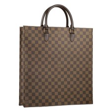 L Vuitton N51140 Sac Plat Tote Bag Damier Ebene Canvas