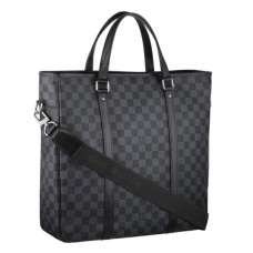 L Vuitton N51192 Tadao Briefcase Damier Graphite Canvas