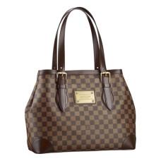 L Vuitton N51204 Hampstead MM Shoulder Bag Damier Ebene Canvas