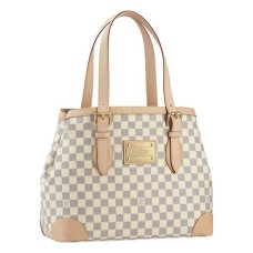 L Vuitton N51206 Hampstead MM Shoulder Bag Damier Azur Canvas