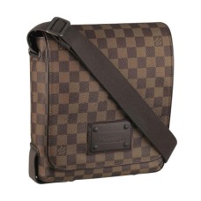 L Vuitton N51210 Brooklyn PM Messenger Bag Damier Ebene Canvas