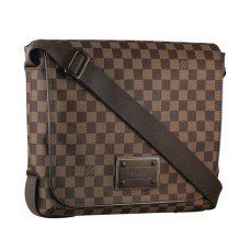 L Vuitton N51211 Brooklyn MM Messenger Bag Damier Ebene Canvas