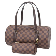 L Vuitton N51303 Papillion 30 Tote Bag Damier Ebene Canvas