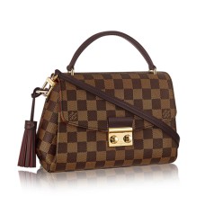 L Vuitton N53000 Croisette Crossbody Bag Damier Ebene Canvas