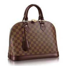 L Vuitton N53151 Alma PM Tote Bag Damier Ebene Canvas