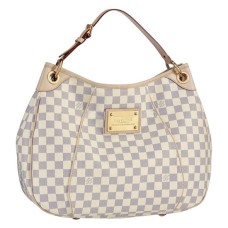L Vuitton N55215 Galliera PM Hobo Bag Damier Azur Canvas