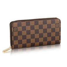 L Vuitton N60015 Zippy Wallet Damier Ebene Canvas