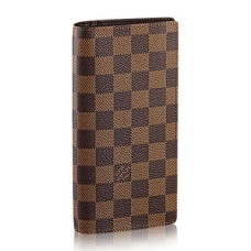 L Vuitton N60017 Brazza Wallet Damier Ebene Canvas