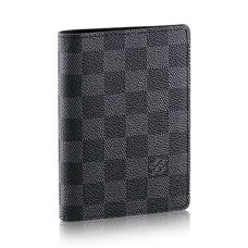 L Vuitton N60031 Passport Cover Damier Graphite Canvas