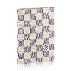L Vuitton N60032 Passport Cover Damier Azur Canvas L Vuitton N60032 Passport Cover Damier Azur Canvas