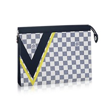 L Vuitton N60049 Pochette Voyage MM Damier Azur Canvas