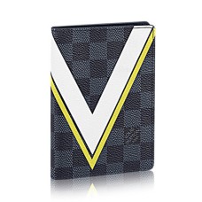 L Vuitton N60101 Passport Cover Damier Cobalt Canvas