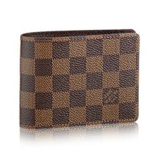 L Vuitton N60895 Multiple Wallet Damier Ebene Canvas