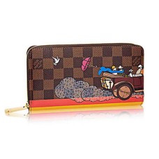 L Vuitton N61240 Zippy Wallet Evasion Damier Ebene Canvas