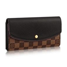 L Vuitton N61261 Normandy Wallet Damier Ebene Canvas