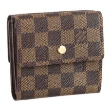 L Vuitton N61654 Elise Wallet Damier Ebene Canvas