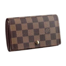 L Vuitton N61730 Tresor Wallet Damier Ebene Canvas L Vuitton N61730 Tresor Wallet Damier Ebene Canvas
