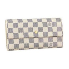 L Vuitton N61732 Porte Tresor International Wallet Damier Azur Canvas