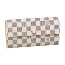 L Vuitton N61735 Sarah Wallet Damier Azur Canvas