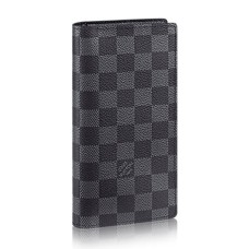 L Vuitton N62227 Brazza Wallet Damier Graphite Canvas