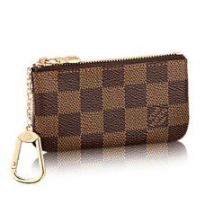 L Vuitton N62658 Key Pouch Damier Ebene Canvas