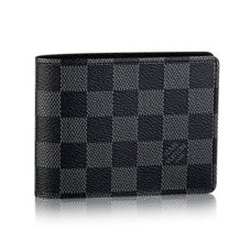 L Vuitton N62663 Multiple Wallet Damier Graphite Canvas