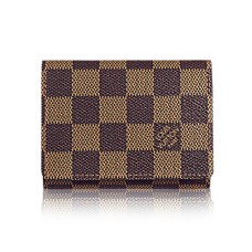 L Vuitton N62920 Business Card Holder Damier Ebene Canvas L Vuitton N62920 Business Card Holder Damier Ebene Canvas