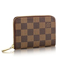 L Vuitton N63070 Zippy Coin Purse Damier Ebene Canvas