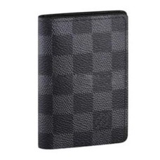 L Vuitton N63075 Pocket Organizer Damier Graphite Canvas