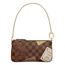L Vuitton N63080 Pochette Milla MM Damier Ebene Canvas