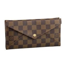 L Vuitton N63097 Long Wallet Origami Damier Ebene Canvas
