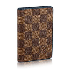 L Vuitton N63166 Pocket Organizer Damier Ebene Canvas L Vuitton N63166 Pocket Organizer Damier Ebene Canvas