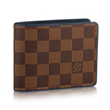 L Vuitton N63167 Multiple Wallet Damier Ebene Canvas