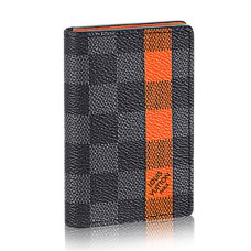 L Vuitton N63314 Pocket Organizer Damier Graphite Canvas
