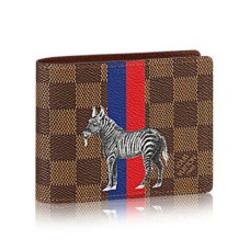 L Vuitton N63343 Multiple Wallet Damier Ebene Canvas