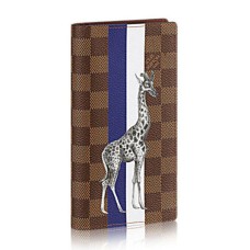 L Vuitton N63347 Brazza Wallet Damier Ebene Canvas