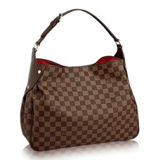 L Vuitton N63542 Reggia Hobo Bag Damier Ebene Canvas