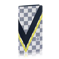 L Vuitton N64007 Brazza Wallet Damier Azur Canvas
